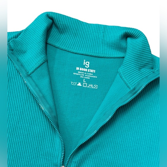 In Good State Sport Zipper Front Jacket size Large - Picture 3 of 3